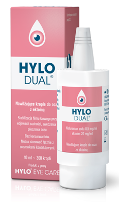 Hylo Dual nawilżające krople do oczu z ektoiną bez konserwantów 10 ml