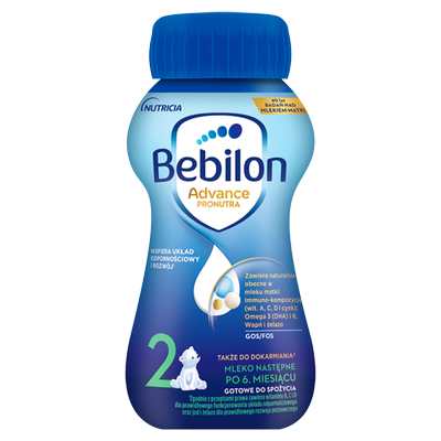 Bebilon 2 Advance Pronutra Mleko następne po 6. miesiącu w płynie RTF 200 ml
