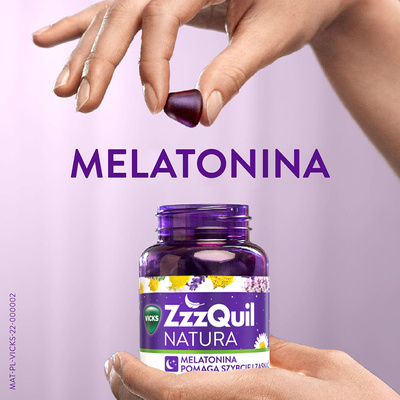 Vicks ZzzQuil Natura żelki z melatoniną owoce leśne 30 sztuk