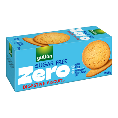 Gullon ciasteczka pszenne pełnoziarniste bez cukru 245 g