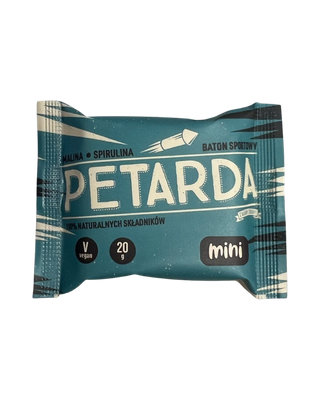 Zmiany Zmiany MINI baton PETARDA malina i spirulina zdrowe przekąski 20 g