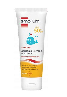Emolium Suncare ochronne mleczko dla dzieci SPF 50+ do opalania 125 ml
