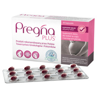 Pregna PLUS dla kobiet w ciąży i karmiących piersią  ZESTAW 3 x 30 kapsułek