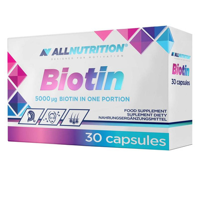 Allnutrition Biotin Biotyna 5 mg 30 kap.