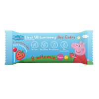 Lizaki witaminowe Świnka Peppa BEZ CUKRU smak truskawkowy 1 sztuka