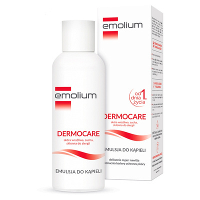 EMOLIUM DERMOCARE Emulsja do kąpieli od 1. dnia życia 400ml