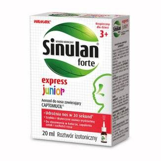 Sinulan Express Forte Junior Aerozol do nosa dla dzieci 20 ml