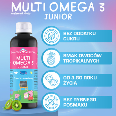 Peppa Domowa Apteczka MultiOmega 3 Junior 250 ml