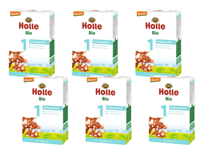 Holle mleko początkowe 1 BIO dla niemowląt od urodzenia ZESTAW 6 x 400 g