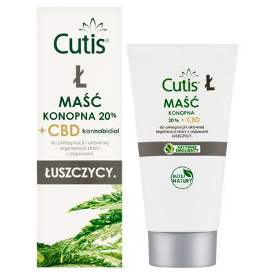 Cutis ŁUSZCZYCA maść konopna 20% + CBD 120 ml