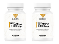 WITAMINA C 1000 mg kwas l-askorbinowy ODPORNOŚĆ ZESTAW 2 x 90 kapsułek