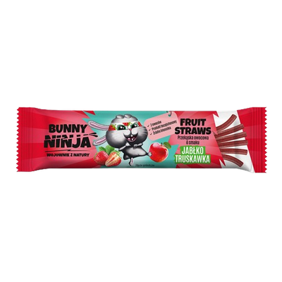 Bunny Ninja zestaw zdrowe przekąski owocowe bez cukru 100 % owoce 9 sztuk ŚWIĄTECZNE PACZKI