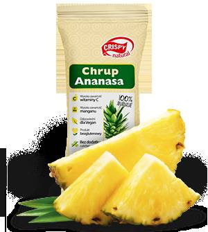 Crispy Natural Ananas 15g Zdrowa przekąska