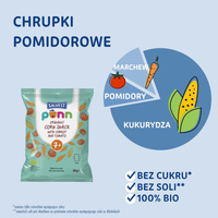 SALVEST Põnn BIO Chrupki pomidorowe dla dzieci kształt misiów 20 g