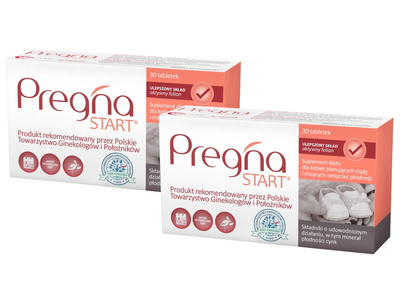 PREGNA START witaminy dla kobiet planujących ciążę ZESTAW 2 x 30 tabletek