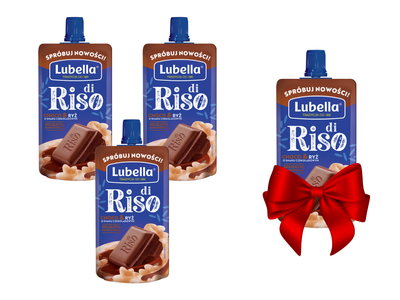 LUBELLA Di Riso mus przekąska ryż z czekoladą 100 g ZESTAW 3 + 1 GRATIS!