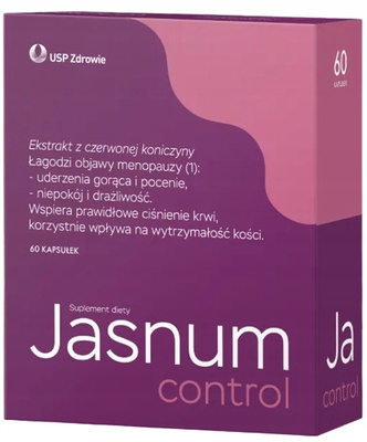 JASNUM Control witaminy menopauza koniczyna czerwona 60 kapsułek