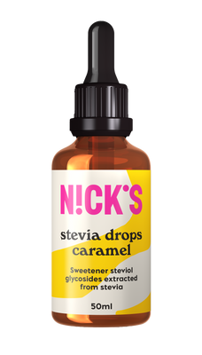 NICK'S stevia drops słodzik w kroplach o smaku karmelowym 50 ml