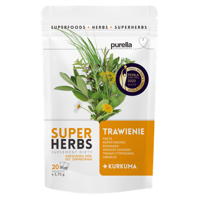 Purella Superfoods Superherbs Suplement diety trawienie 35 g