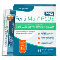 FertilMan Plus MAX dla mężczyzn na jakość nasienia płodność 28 saszetek