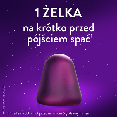 Vicks ZzzQuil Natura żelki z melatoniną owoce leśne 30 sztuk