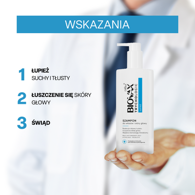 Biovax Trychologic szampon do włosów i skóry głowy NA ŁUPIEŻ 200 ml
