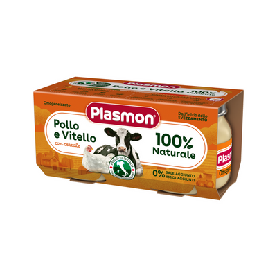 PLASMON Obiadek Kurczak i cielęcinka 2x80 g