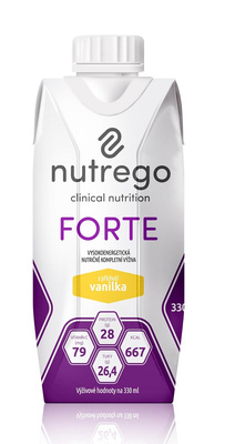 Nutrego Forte Wanilia żywność medyczna w płynie wysokobiałkowa ZESTAW 12 x 330 ml