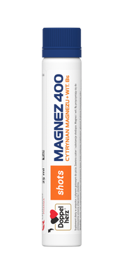 DOPPELHERZ shots szoty magnez 400 cytrynian magnezu + witamina B6 20 ampułek po 25 ml