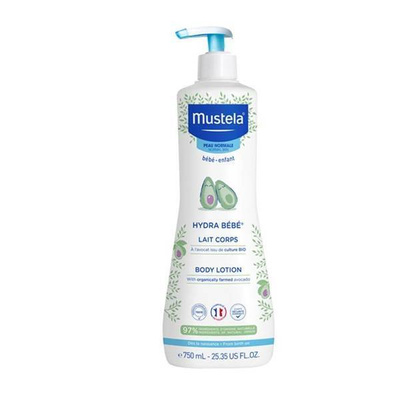 Mustela HYDRA BÉBÉ mleczko do ciała z organicznym awokado 750 ml