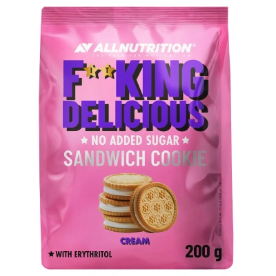 Allnutrition Fitking delicious sandwich cookie smak kremowy 200 g