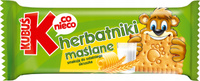 KUBUŚ Herbatniki maślane dla dziecka smaczna przekąska 50 g ZESTAW 3 + 1 GRATIS!