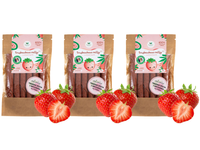 Truskawkowe rollsy z witaminą D3 z lanoliny ZESTAW 3 x 50 g