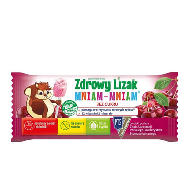 Zdrowy Lizak MNIAM-MNIAM zdrowa żywność ZESTAW ŁEZKA 5 sztuk + ŁAMIGŁÓWKA GRATIS!