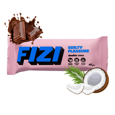 Fizi baton proteinowy kokos + podwójna czekolada BEZ CUKRU 40 g