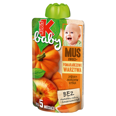 Kubuś Baby Mus po 5 miesiącu jabłko marchew dynia 100 g