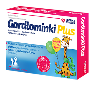 Rodzina Zdrowia Gardłominki Plus do ssania NA GARDŁO 24 pastylki