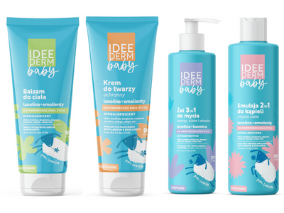 IDEE DERM Baby zestaw kosmetyków do pielęgnacji dla dziecka 4 sztuki