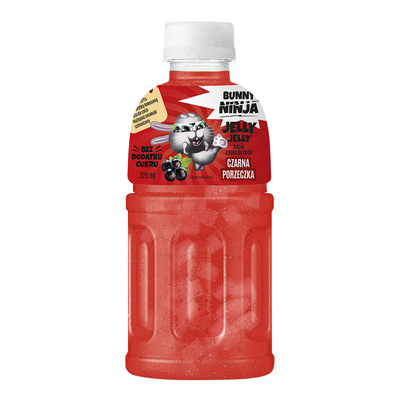Bunny Ninja Jelly Jelly napój z sokiem z czarnej porzeczki NFC i galaretką kokosową 320 ml