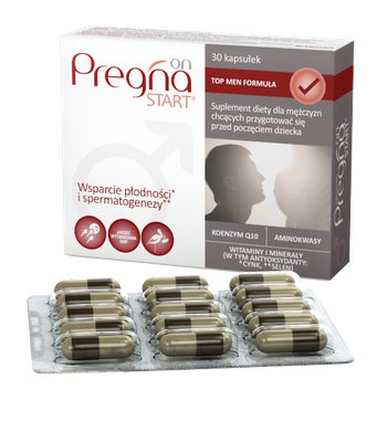 Zestaw Pregna START dla kobiety i meżczyzny PLANOWANIE CIĄŻY + 10 testów ciążowych