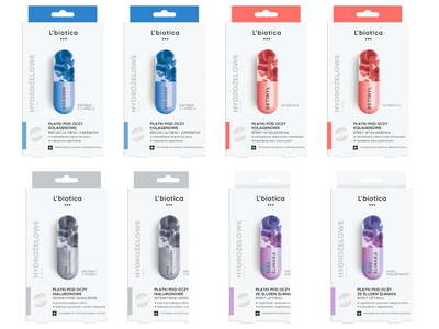 L'Biotica płatki pod oczy RÓŻNE RODZAJE skin care ZESTAW 8 x 3 sztuki