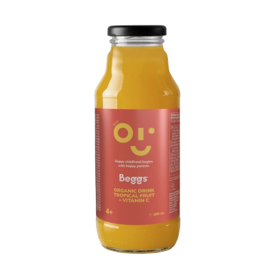 Beggs BIO Napój owoce tropikalne dla dzieci powyżej 4 miesiąca 300 ml