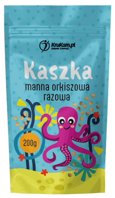 Krukam kaszka manna orkiszowa razowa dla dzieci naturalna 200 g