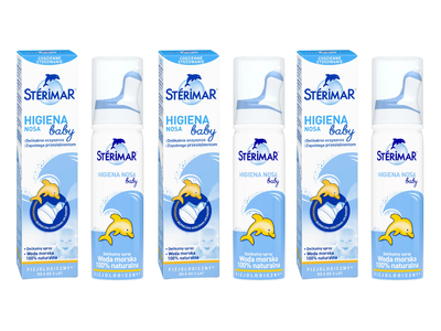 STERIMAR BABY higiena nosa, woda morska dla dzieci ZESTAW 3 x 50 ml