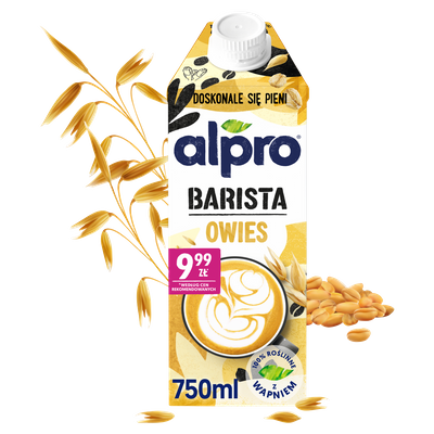 Alpro Barista Napój owsiany ZESTAW 4 x 750 ml