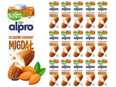Alpro Napój migdałowy  original ZESTAW 16 x 1 L