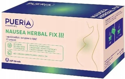 PUERIA NAUSEA HERBAL FIX łagodzenie mdłości poprawa trawienia 20 saszetek