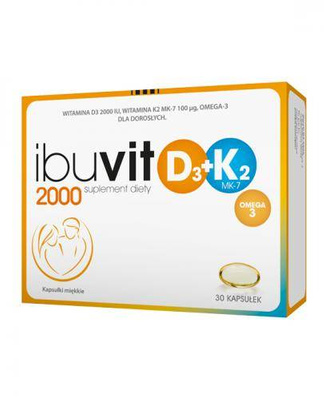 Ibuvit D3 2000 + K2 MK-7 Omega-3 30 kapsułek