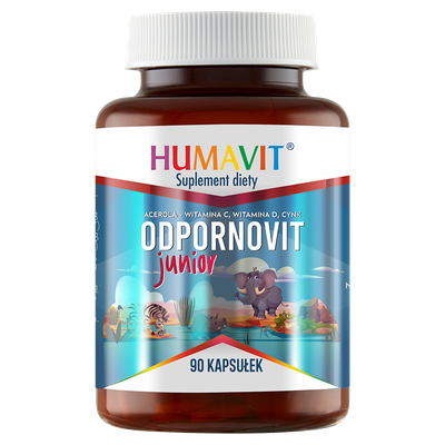 Humavit Suplement diety Odpornovit Junior (Acerola, D3, Cynk) 90 kapsułek