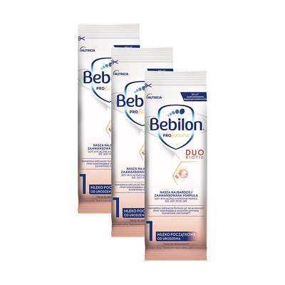 Bebilon Profutura Duobiotik 1 Mleko początkowe od urodzenia w saszetkach ZESTAW 3 x 20,4 g